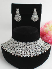 Britain Necklace Set-Silver