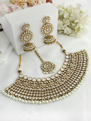 Rabia Necklace Set - White