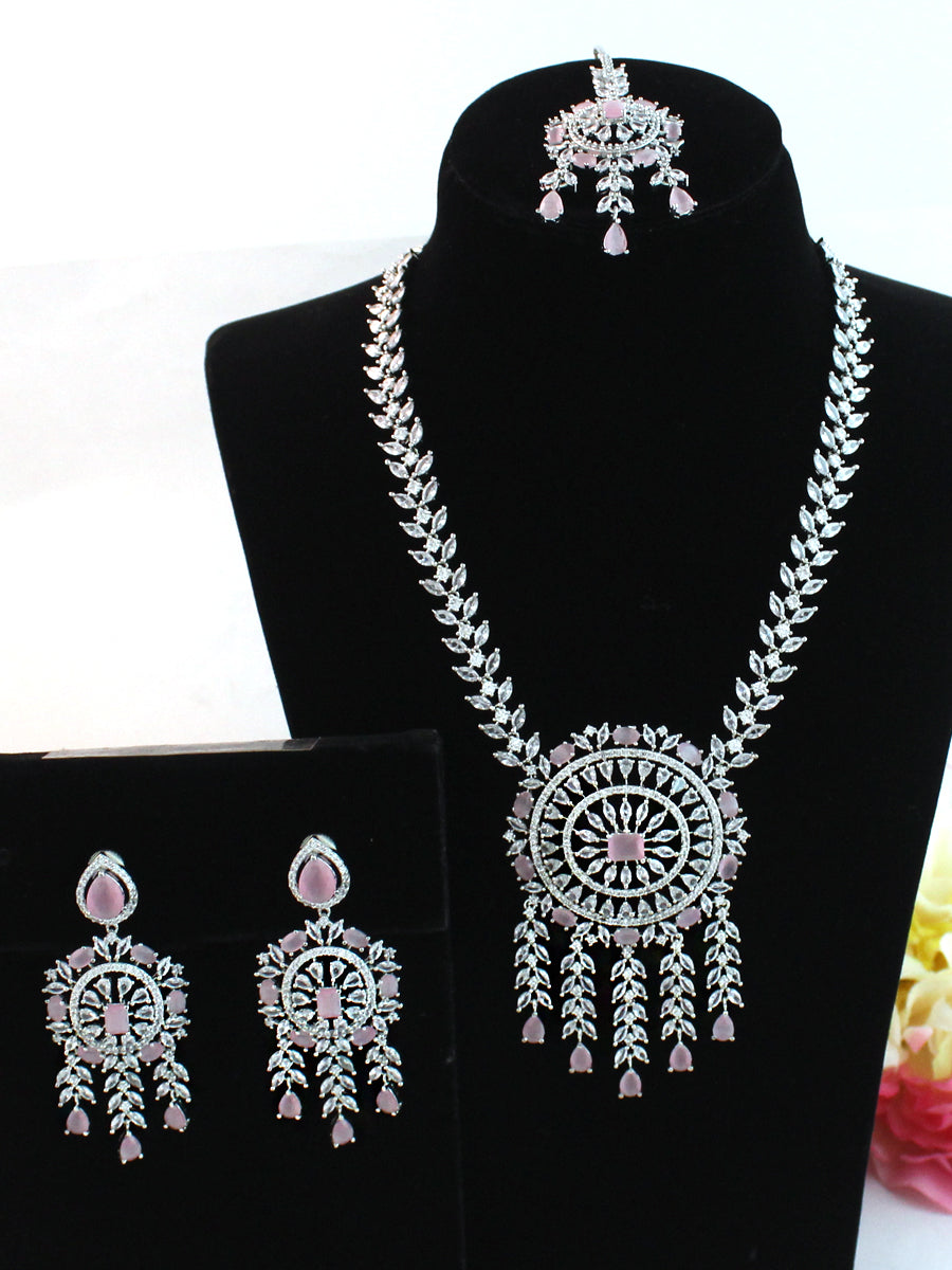 Evanshi Necklace Set-Pastel Pink