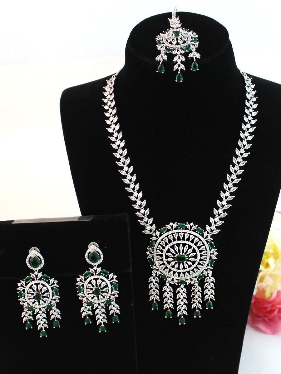 Evanshi Necklace Set-Green