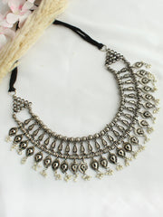 Daksha Necklace-Antique Silver