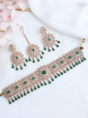 Elveen Necklace Set-Green
