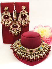 Fatimah Necklace Set-Multicolor