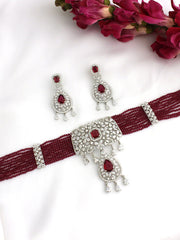 Mexico Necklace Set - Ruby Pink