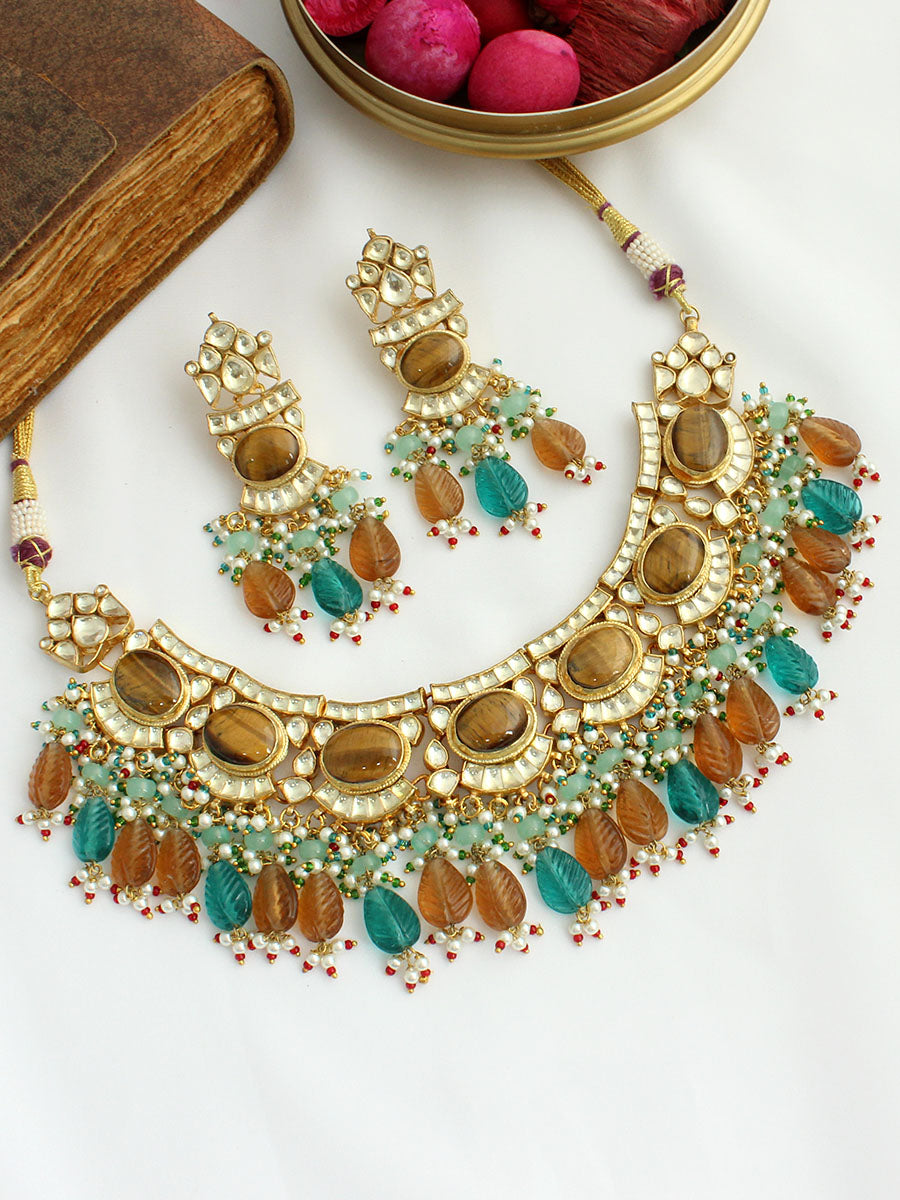 Samiksha Necklace Set-Multicolor