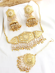 Hooria Necklace Set-Ivory