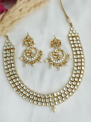 Shagun Necklace Set - White