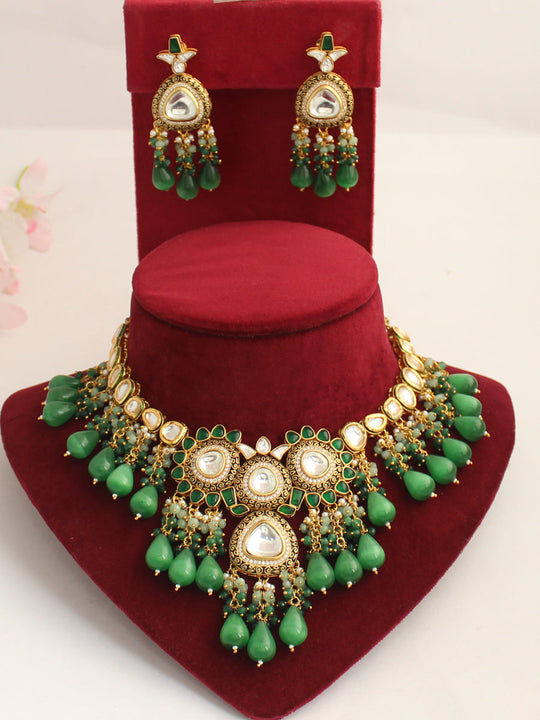 Mohika Necklace Set-green