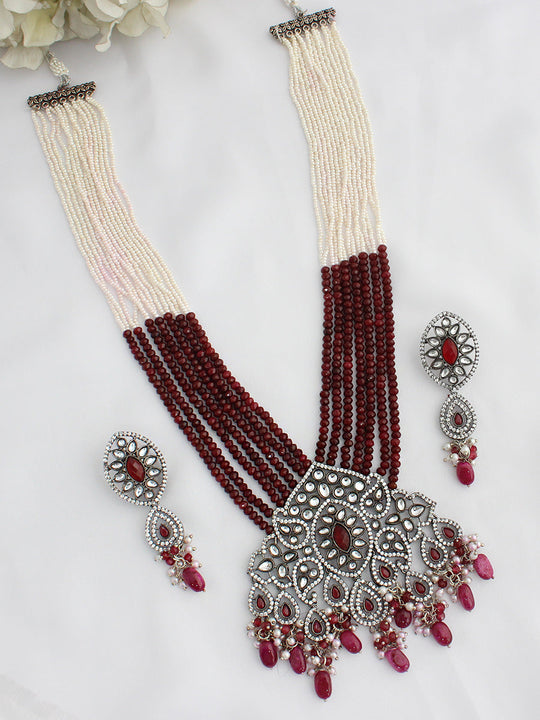 Mrigna Long Necklace Set