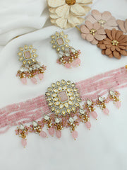 Kaya Necklace Set-Pastel Pink