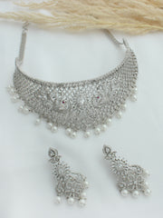 L.A Necklace Set-Silver