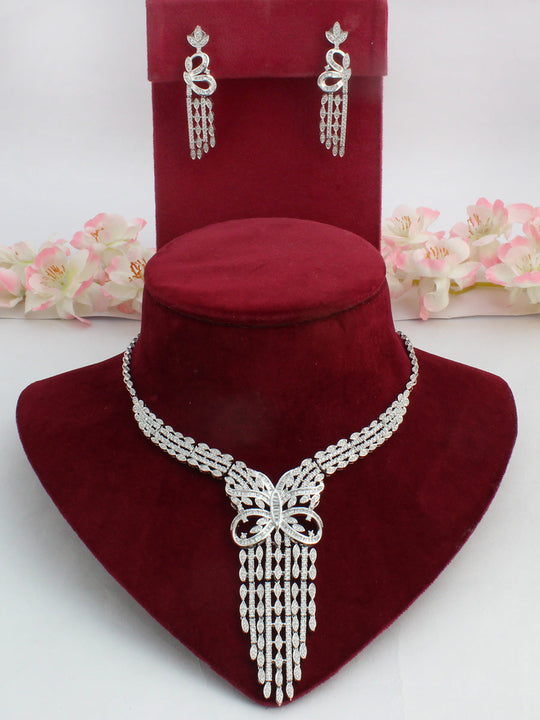 Elisha Necklace Set-Silver