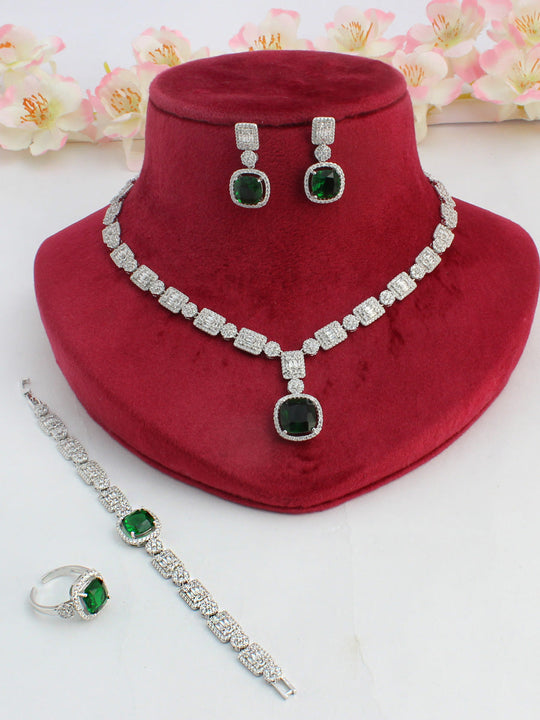 Paloma Necklace Set-Green