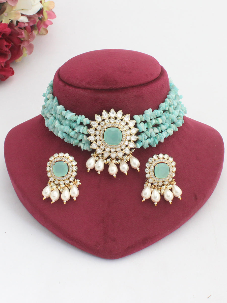 Mauli Necklace Set - Aqua