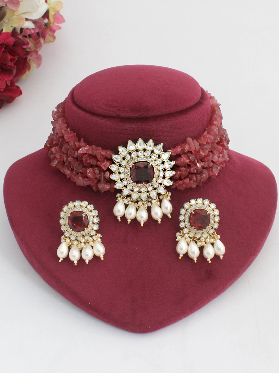 Mauli Necklace Set - Pink