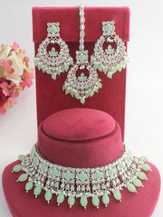  Yashika Necklace Set - Mint Green