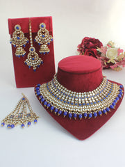 Azeen Necklace Set - Blue