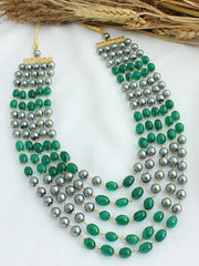 Aarav Necklace - Green