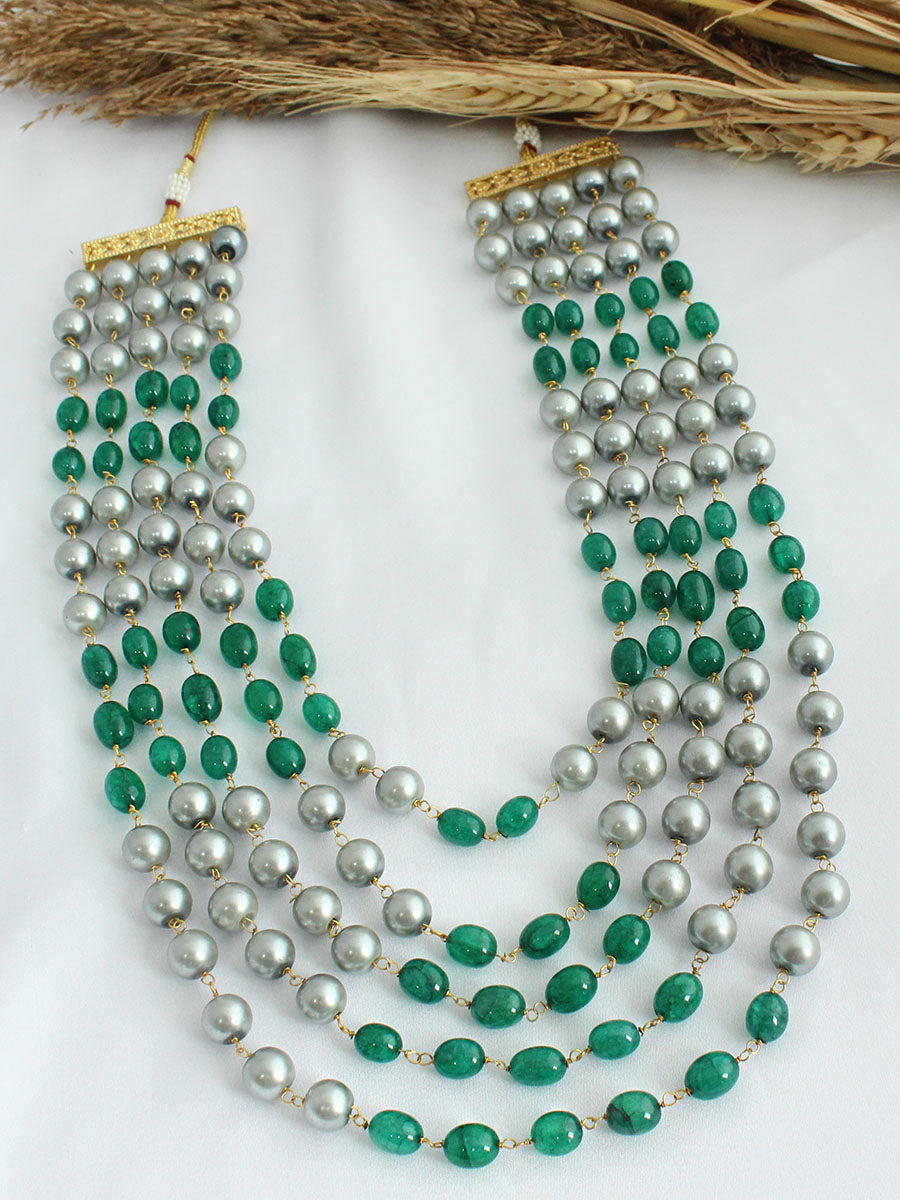 Aarav Necklace - Green