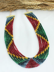 Aarzoo Layered Necklace - -Multicolor