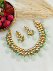 Aaniya Necklace Set - Mint Green