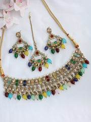 Arshi Necklace Set - Multicolor