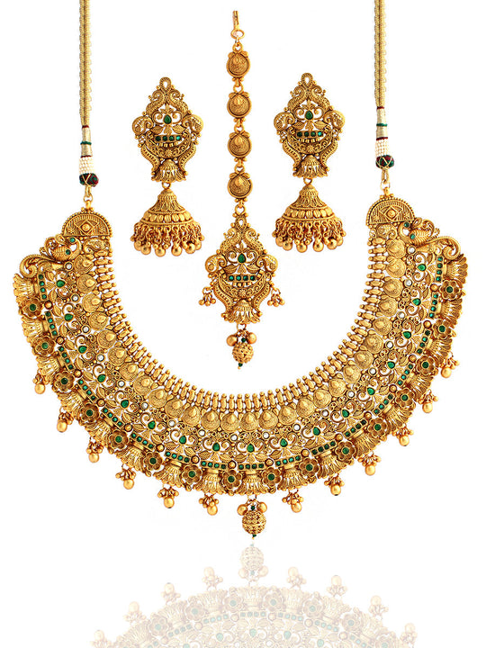 Deveshi Necklace Set - Green