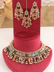 Anamika Necklace Set-Multicolor