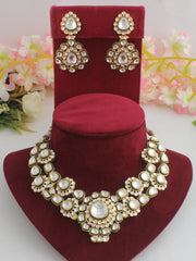 Gujrat Necklace Set-White