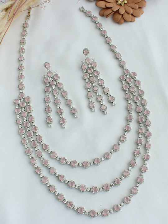 Molisha Necklace Set-Pastel Pink