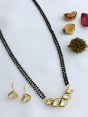 Prisha Mangalsutra Necklace Set  - Black