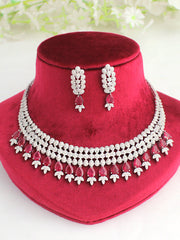 Chicago Necklace Set-Maroon