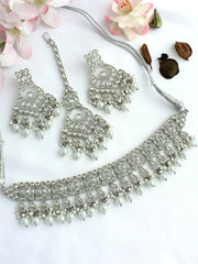 
Zara Necklace Set-Silver
