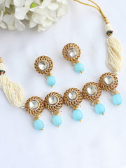 Prerna Necklace Set  - Aqua