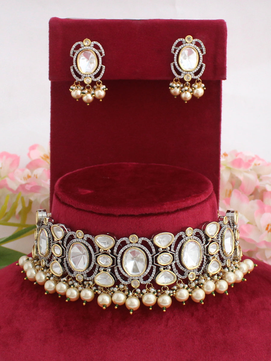 Vanya Necklace Set-Pearl