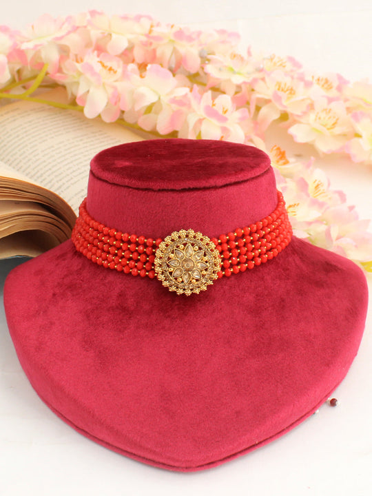 Kaynat Necklace-Coral