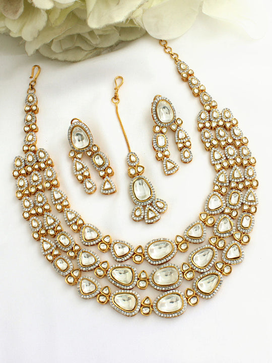 Takshi Necklace Set-White