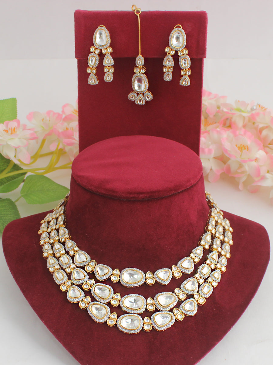 Takshi Necklace Set-White