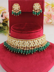 Divya Necklace Set-Green