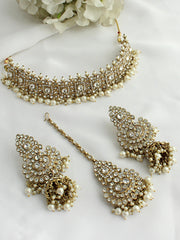 Ekta Necklace set-white