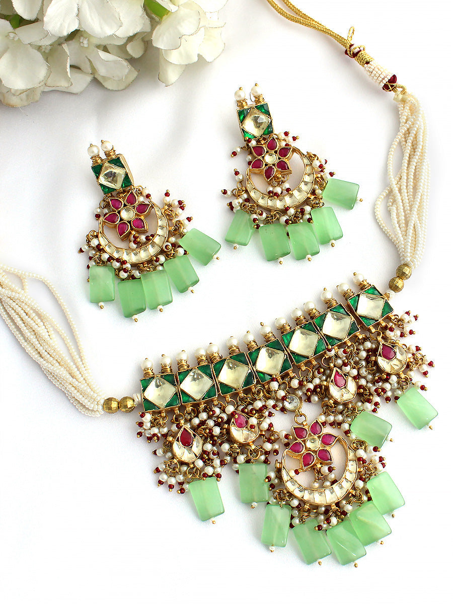 Nupur Necklace Set-Multicolor