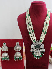 Priyal Necklace Set-Green