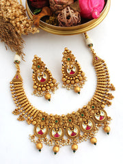 Siya Necklace Set-Multicolor