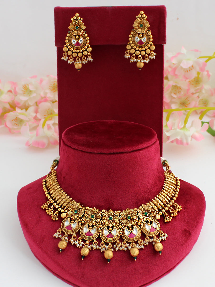 Siya Necklace Set-Multicolor