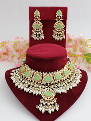 Kartika Necklace Set-Mint Green