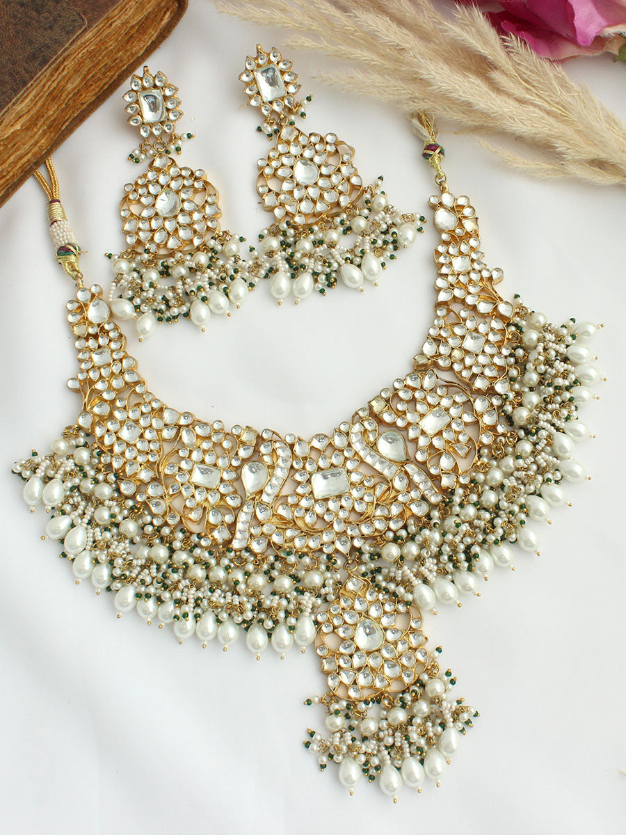 Urvashi Necklace Set - White