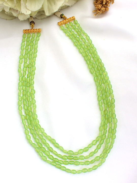 Sia Layered Necklace-Light Green