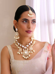 Virika Necklace Set-White