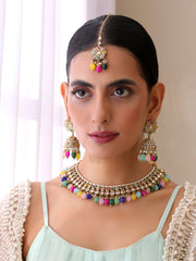 Riyana Necklace Set-MUlticolor