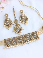 Jigyasa Necklace Set-Gold